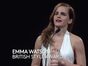 Emma Watson wins the 2014 British Style Award