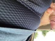 Public panty cum in Shelby's Candies