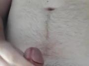 Little cock being wanked lovely belly cum mmmmmm