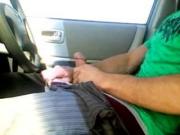 College Guy In Car