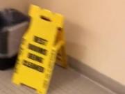 Cuckuser1233 : Sub Cum Eating in a Public Bathroom