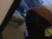 Latex ass spanking