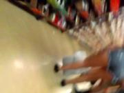 Sexy big teen ass at shoe store