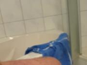 Handjob in Bathroom
