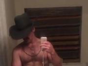 straight cowboy pumps out a load