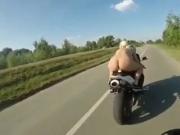 Nevena Hot ride dildo on bike