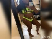 Thick chick showing off