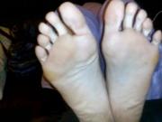 Big feet size 11 female soles covered