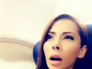 Madison Plays With Her Tits On A Plane