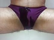 Purple panty peee ...