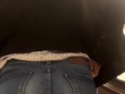 SPYING ON YG ADULT tight ass in jeans in escalator