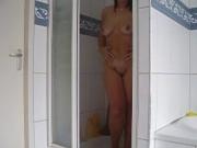 Firise takes a shower