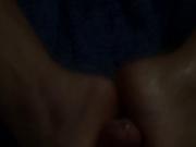 Wife footjob cumshot 3