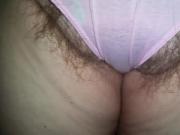 bbw wifes fat hairy pussy hanging out of pink pantys