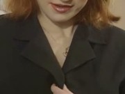 German Redhead babe FIST's a Brunette babe
