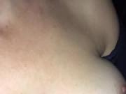 Wife flashing tits in car