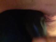 Young Girl Double Dildo close up