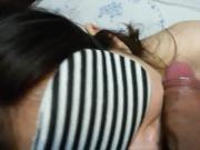 masked korean wife dick suck