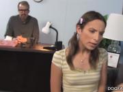 Amber Rayne gets BBC anal in front of not her father