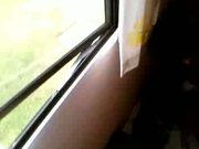 wank at window on hols