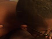 Black twink servicing White Bear