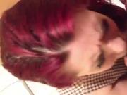 White girl deepthroating BBC