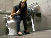 Cute Girl Filmed on the Toilet