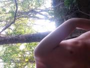 Cumming in the woods