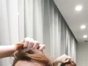 I went to the bathroom to pee but decided to jerk off, hot milf masturbation