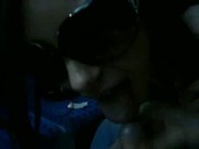 public sex cumshot blowjob in a train CRAZY