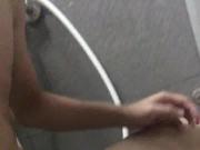 cum shots in the sport center