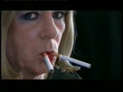 T-Girl Samantha is made to smoke two