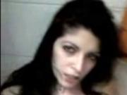 White chick suking black dick