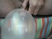 my cock in balloon