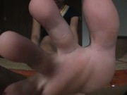 Toes spread