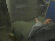 horny guy cannot wait to get home