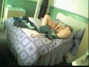 Great masturbation of my busty mom. Hidden cam in bed room