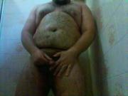 gordo no banho