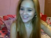 Webcam teen blonde blue eyes fingers dilodo blowjob dance