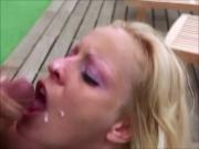 german facial 24 blonde cum eater