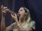 Deepthroat Queen Heather Amazing Talent on Dildo