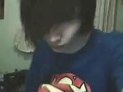 Emo Boy Jerking Off