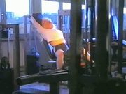Kirsten Halborg at the gym