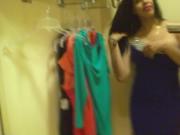 TS Vivian Black in the fitting room