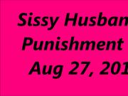 sissy husband paddled in chastity devise