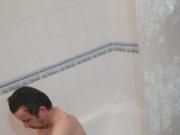 Dildo play in the bath