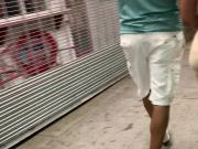 Super phat booty candid walking on down the street