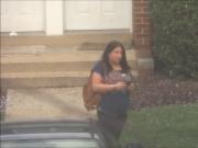 fat hooker knocks on wrong door, walks away