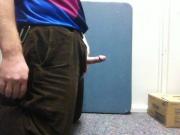 Masturbating and Cum at Work