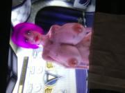 Cum tribute for redhotnailpolish's Aunt Connie!